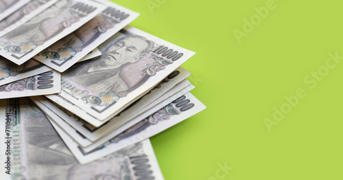 Ten Thousand Yen Bills, Japanese Yen Notes photo