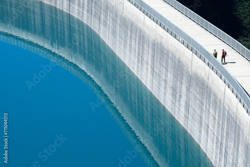 Staumauer am Lünersee, Österreich