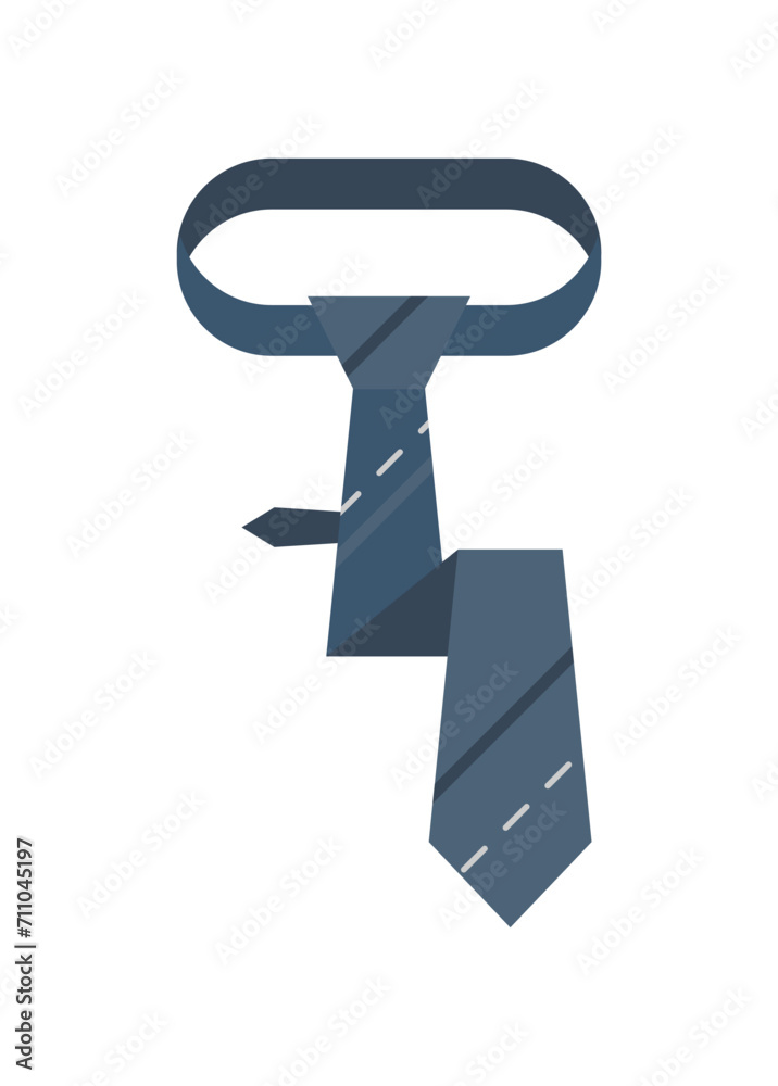 Necktie for business wear. Simple flat illustration Necktie for business wear. Simple flat illustration