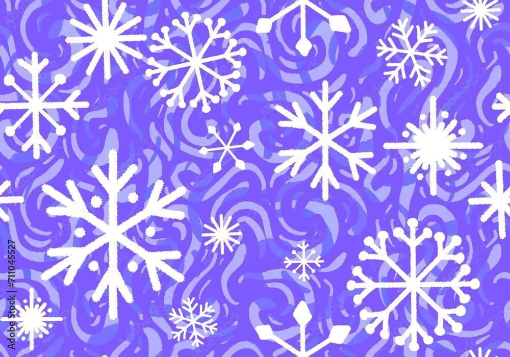 Christmas ice scribble seamless snowflakes pattern for wrapping paper and fabrics and linens and kids clothes print Christmas ice scribble seamless snowflakes pattern for wrapping paper and fabrics and linens and kids clothes print