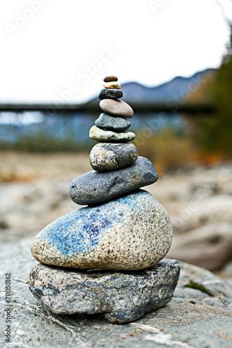 Balanced Stone on Rock - 4K Ultra HD Image
