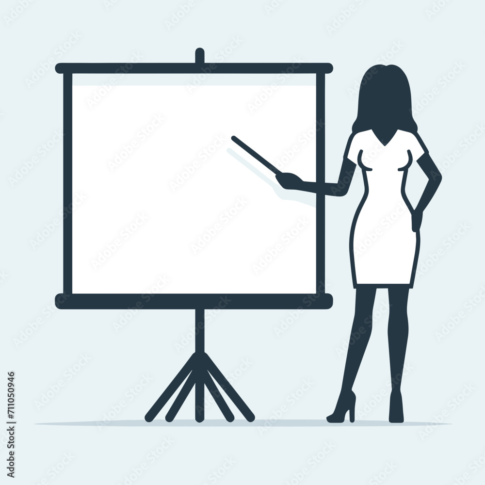 Woman doing a business presentation Woman doing a business presentation