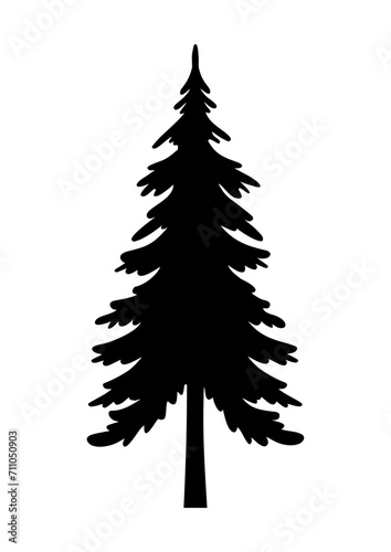 Fir tree, Pine Tree, Christmas tree, Tree, forest, nature, Tree shape, Christmas tree silhouette