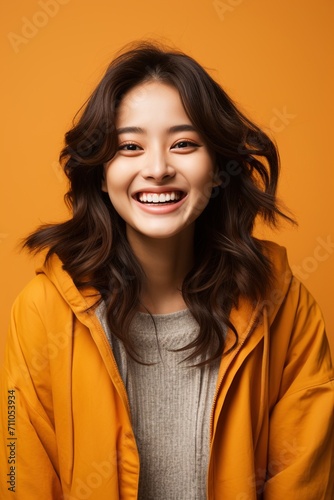 Portrait of a young Asian woman smiling
