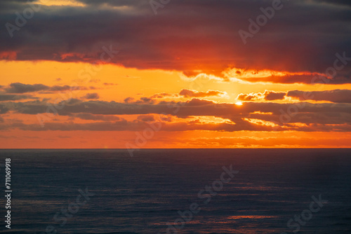 A Golden Dawn Breaks Over Gold Coast’s Tranquil Sea © Bossa Art