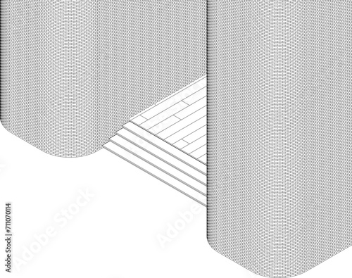 3D illustration of building project