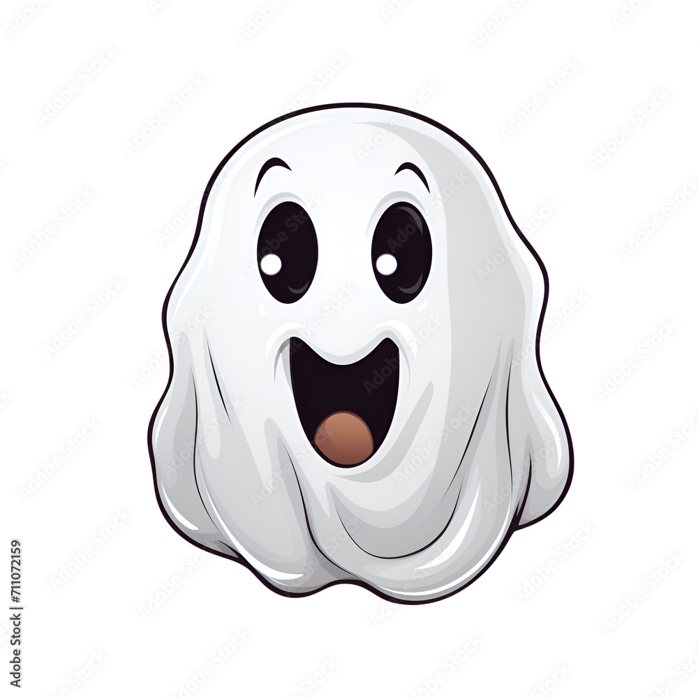 Cartoon Style Halloween Ghost White Ghost Ghost Cloak Illustration No Background Perfect for Print on Demand Merchandise Cartoon Style Halloween Ghost White Ghost Ghost Cloak Illustration No Background Perfect for Print on Demand Merchandise