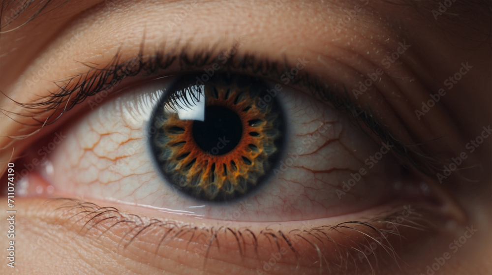 Fototapeta premium close up of a female eye
