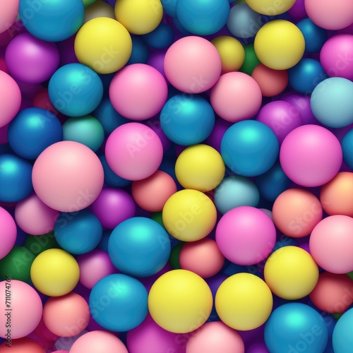 The texture is a variety of multi-colored balls.