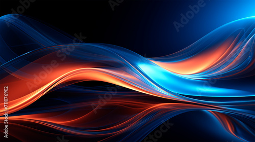 abstract organic blue lines background