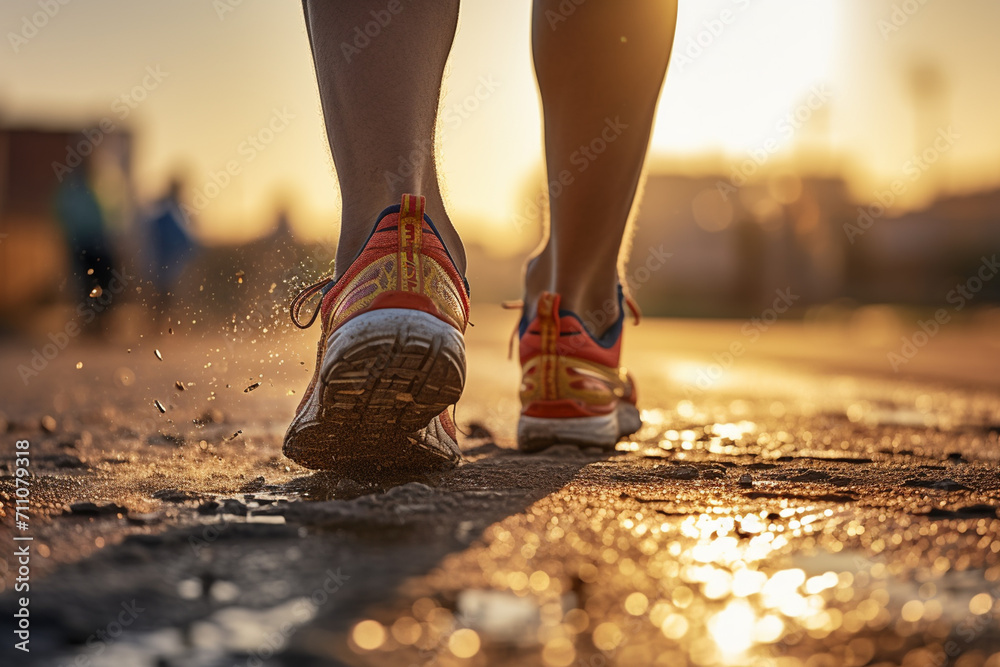 Runner athlete running at city road. woman fitness jogging workout wellness concept. Runner athlete running at city road. woman fitness jogging workout wellness concept.