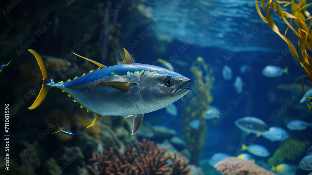 Tuna in a Grand Aquarium Tuna in a Grand Aquarium
