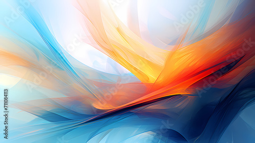 Abstract digital art background with sporadic vibrant color scheme