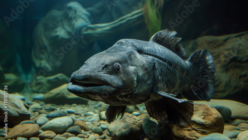 Coelacanth in a Majestic Aquarium