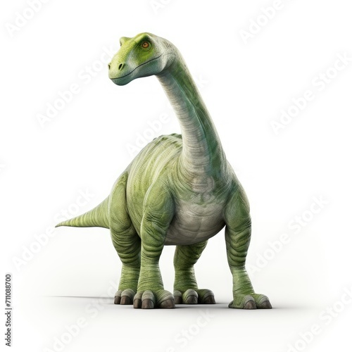 Illustration of a Brachiosaurus on a white background, suitable for educational and scientific use. © ardanz