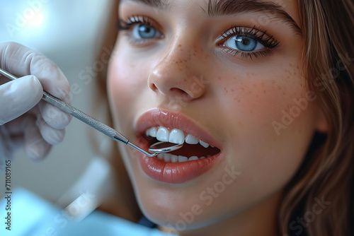 beautiful smile, and healthy teeth, different people at a dentist appointment, dental practice concept