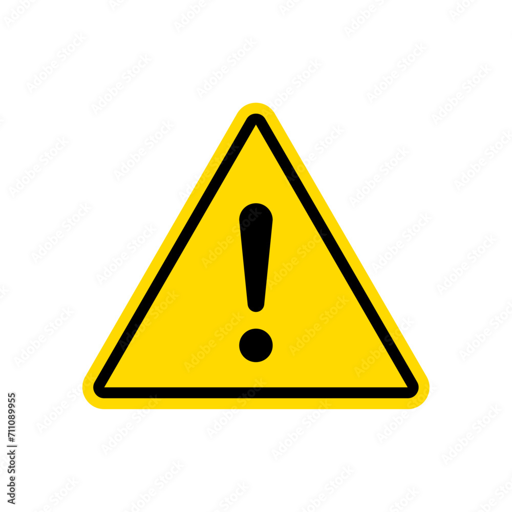 Warning, attention, caution sign Warning, attention, caution sign