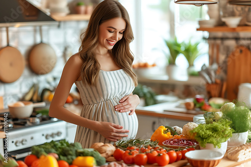pregnant girl, Nutrition and lifestyle:
A healthy diet for pregnant women.
Physical activity and exercises during pregnancy. photo