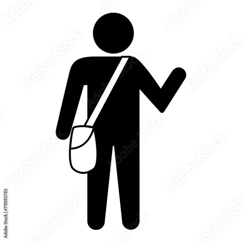 Mail carrier crossbody bag