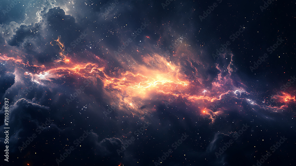 Fototapeta premium An explosion in space