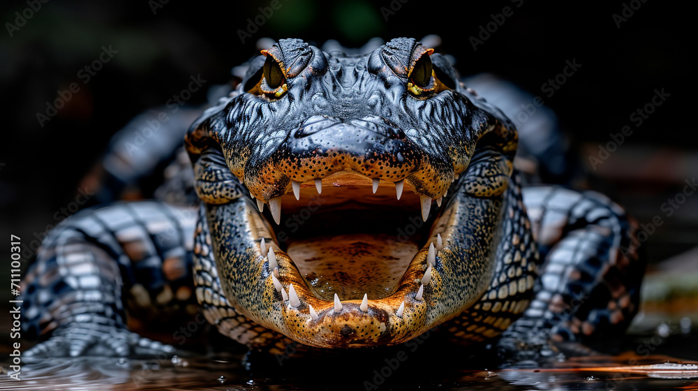 Fototapeta premium close up of a crocodile