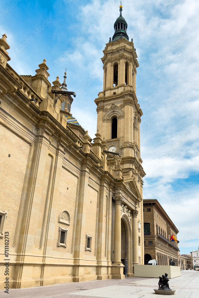 Basilica and cathedral of El Pilar, Zaragoza, Spain. High quality photo