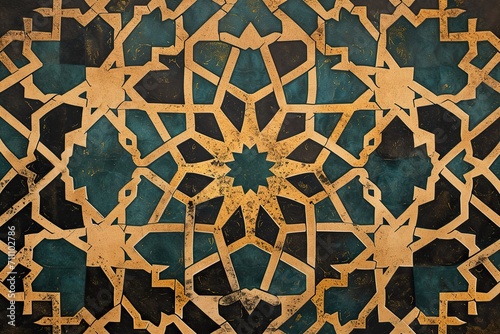 Elegance of an Islamic Geometric Wallpaper Timeless Symmetry and Cultural Beauty