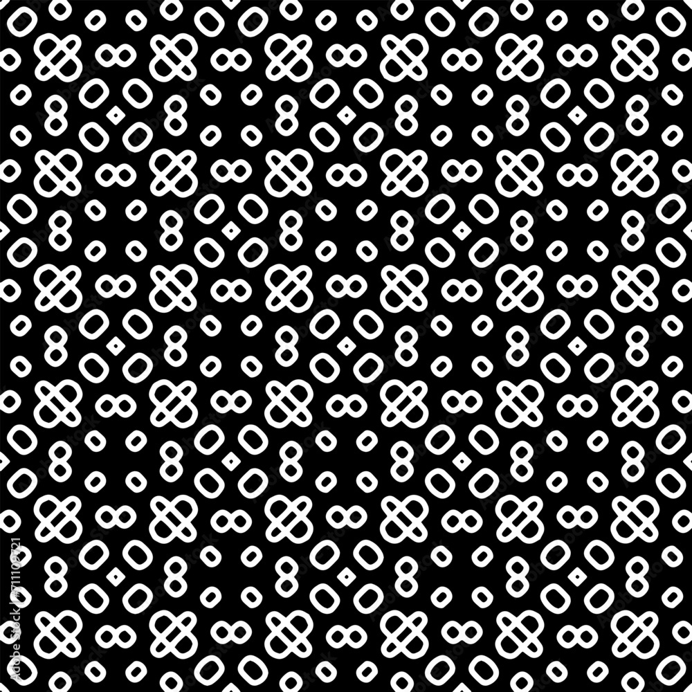 
White background with black pattern. Seamless texture for fashion, textile design,  on wall paper, wrapping paper, fabrics and home decor. Simple repeat pattern.