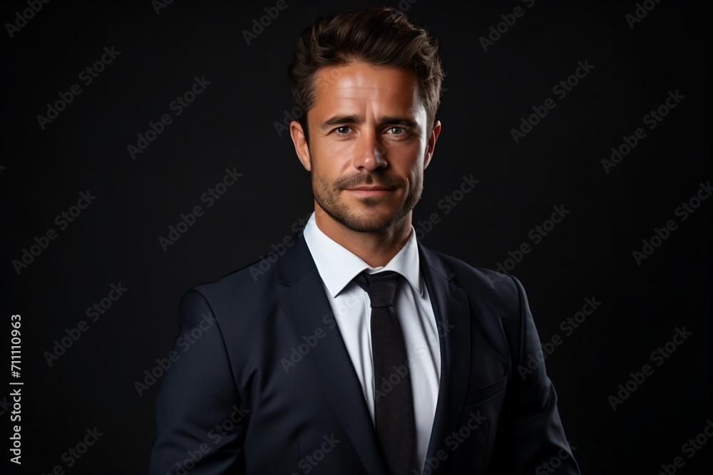 A young professional man in a suit and tie A young professional man in a suit and tie