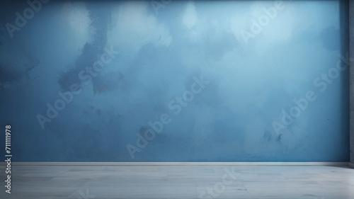 Azure Elegance  Blue Wall Background