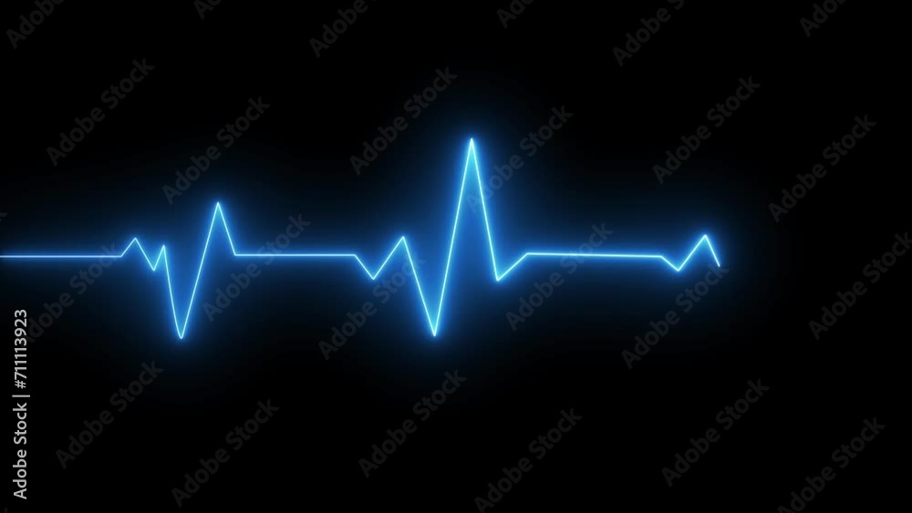 Abstract heartbeat and pulse rate signal technology animation background Abstract heartbeat and pulse rate signal technology animation background