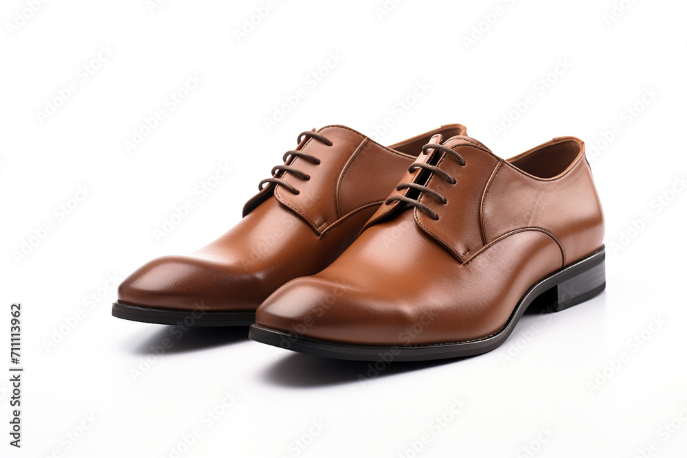 Men's leather fashion shoes isolated on white background Men's leather fashion shoes isolated on white background