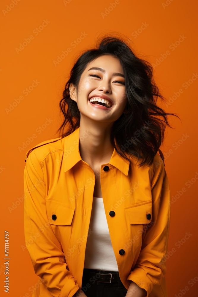Portrait of a young Asian woman smiling Portrait of a young Asian woman smiling