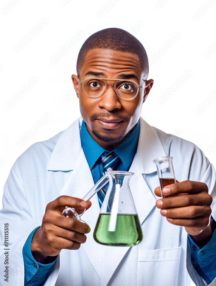 Male Scientist Conducting Research, AI Generated Male Scientist Conducting Research, AI Generated