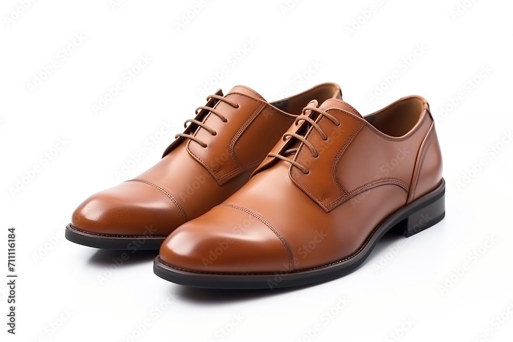 Men's leather fashion shoes isolated on white background Men's leather fashion shoes isolated on white background