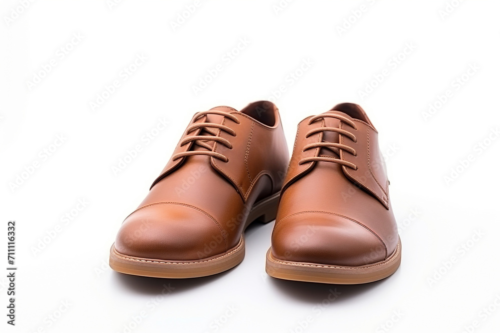 Men's leather fashion shoes isolated on white background Men's leather fashion shoes isolated on white background