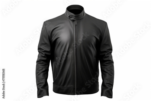 men's jacket and black t-shirt isolated on a white background. fashionable casual wear