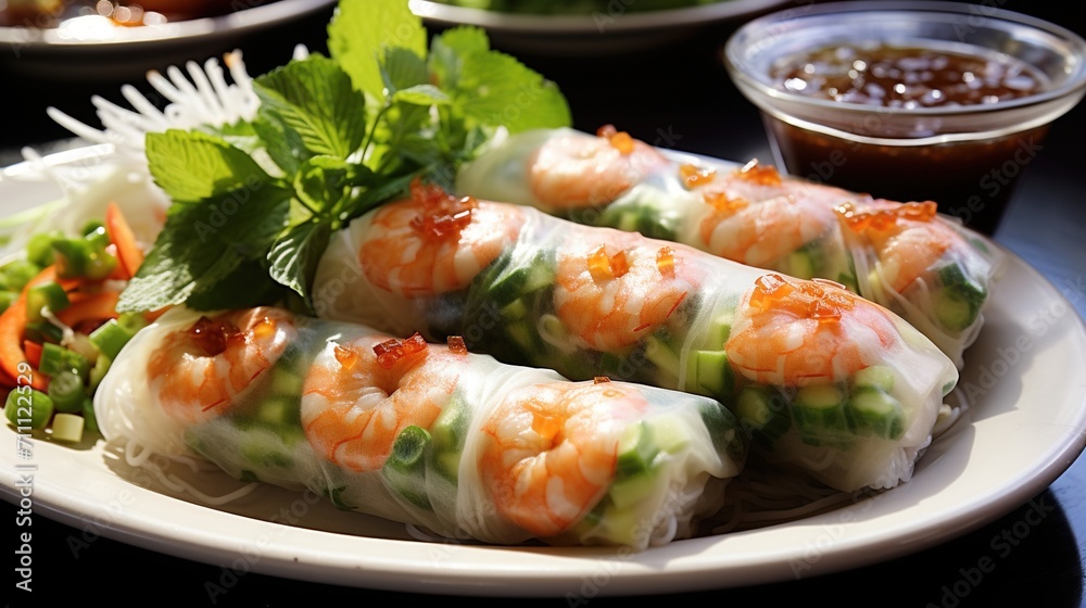 Fresh and Delicious Vietnamese Rice Paper Rolls Fresh and Delicious Vietnamese Rice Paper Rolls