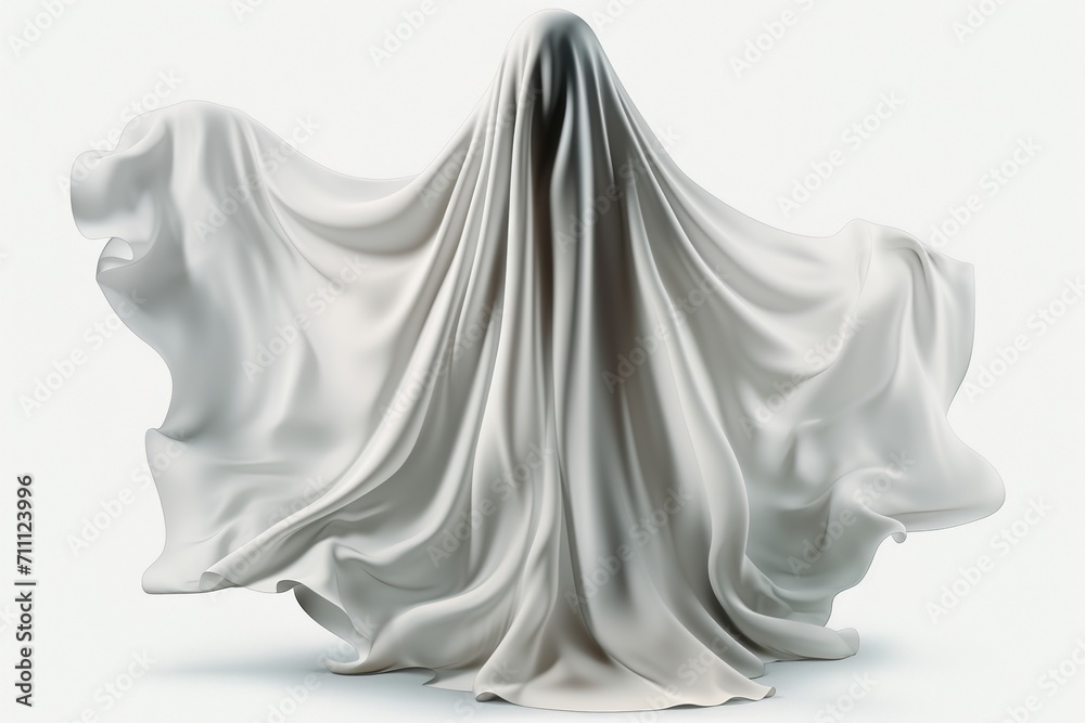 Ghost Figure Covered with White Cloth Ghost Figure Covered with White Cloth