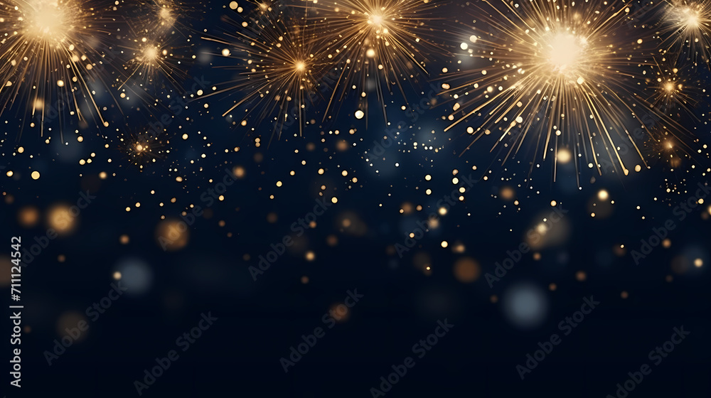 Obraz premium Fireworks background for celebration, holiday celebration concept
