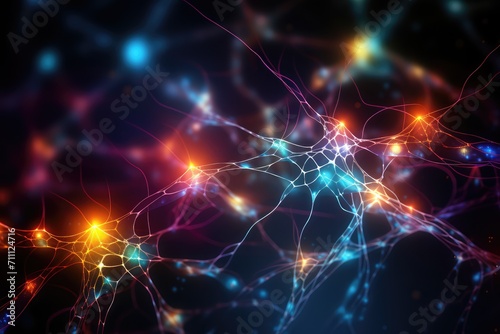 Brain neural neuronal networks neurons Axons and Dendrites Synapses Neurotransmitters, Human Mind Action potentials. Neural circuits processing pathways. Plasticity Receptors signal transduction © Leo