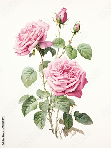 Antique Rose Garden Breezes  Prints and Wall Art for a Gentle Rose Garden Vibes