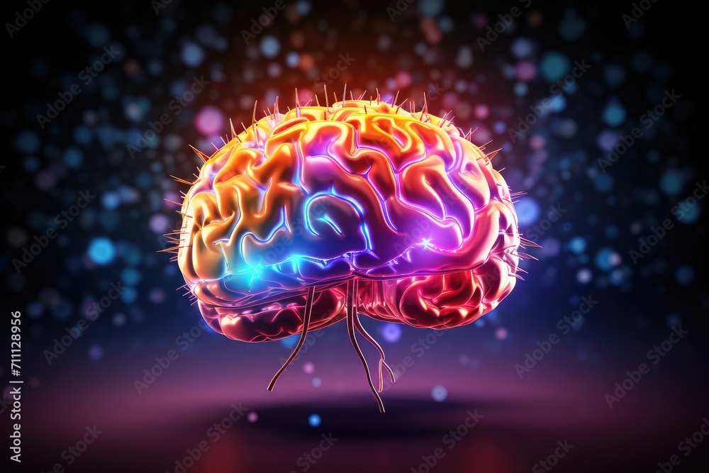 Vibrant colorful brain motley creativity neurocreative processes, cognitive flexibility, divergent thinking. Convergent thinking, human mind axon brainstorming Lateral Thinking,
Mind Mapping Synthesis