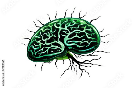 Radiographic human brain tumors - Glioma, Meningioma, Astrocytoma - morphology, Medulloblastoma's distinct pattern Pituitary adenoma. Neuroma and Pinealoma Craniopharyngioma. Brain tumor pathology. photo