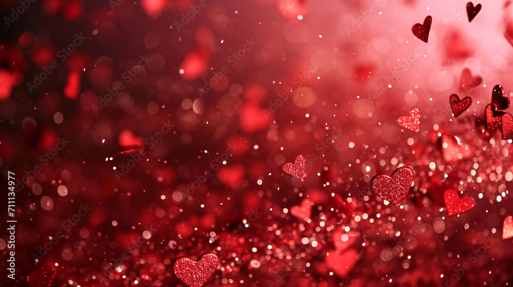 alentine's Day Heart Particles Festive Celebration Background. alentine's Day Heart Particles Festive Celebration Background.
