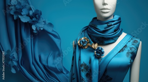 trendy blue fashion background illustration chic elegant, modern sophisticated, casual edgy trendy blue fashion background
