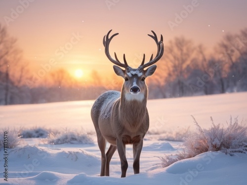 deer in winter © Rahadian