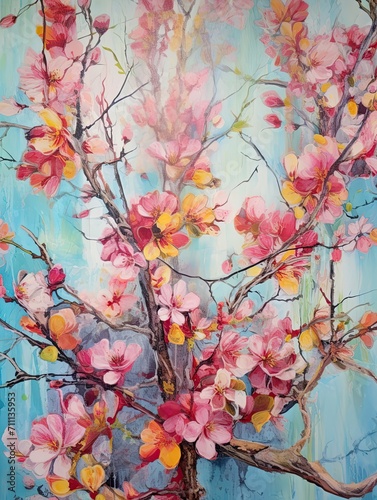 Vibrant Spring Blossom Prints: Nature in Bloom Wall Art and Vintage Paintings