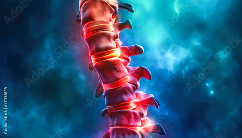 Medical Back Pain Unveiled: X-Ray Insight into Spinal Cord Injuries and Back Problems for Precise Diagnosis and Treatment. photo
