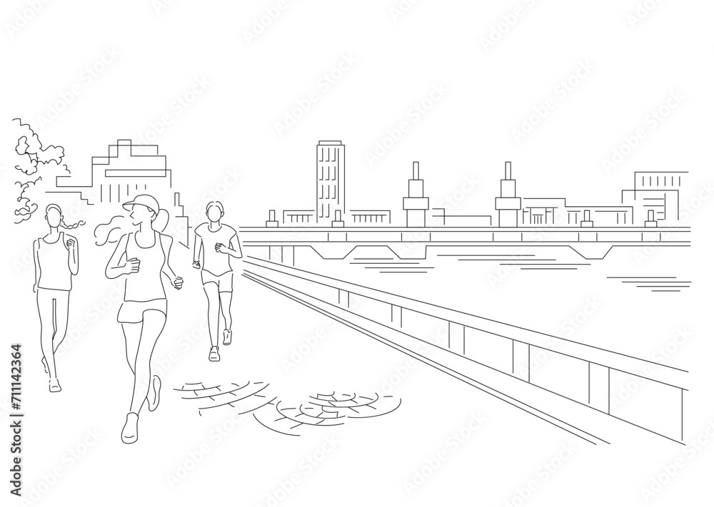 nuance_illustration_town_running_people,HP_TOP_image_topics,マラソン,ランニング,ジョギング